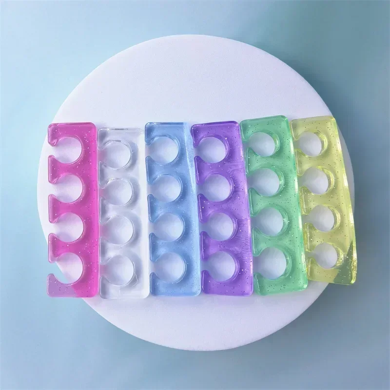 Weiche Silikon Maniküre Pediküre Nägel Finger Separator flexible Finger Toe Spacer Trennung Glätte isen Nagel Finger Splitter