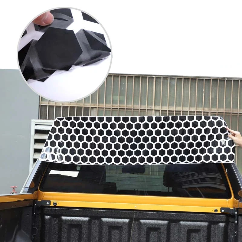 PVC Vinyl Decal Car Rear Windshield USA Flag Car Rear Window Stickers Decoration Exterior Accessories For Ford Ranger 2023-2025