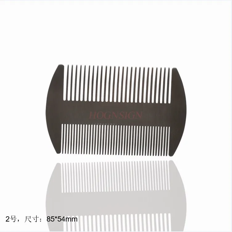 

Dual Action Stainless Steel small Size Comb Wallet Comb Pocket Comb Anti-Static Hair Comb Beard Mustache Comb for Man