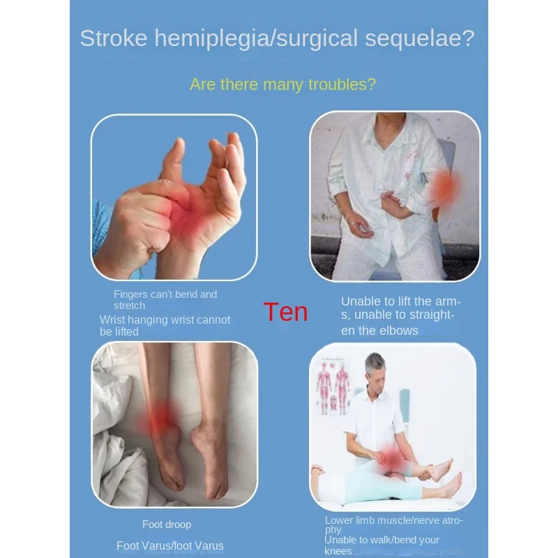 Hand  rehabilitation trainer, finger, palm, arm, leg and foot function recovery, muscle exercise and reconstruction device