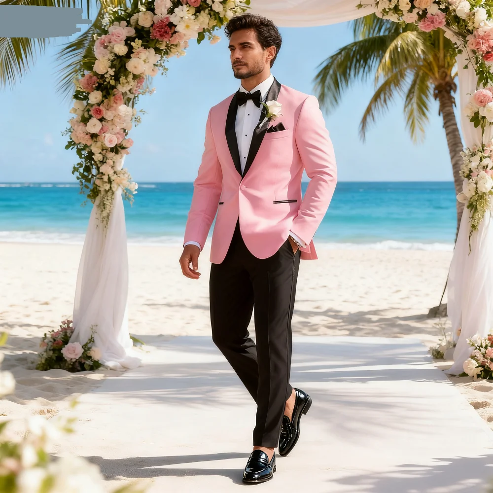 

Marfim Shirt for Men Fine Fit Wedding Ceremony Smoking Gentleman's Suit Solid Color Men's Ternos Fe Trajes Para Hombre