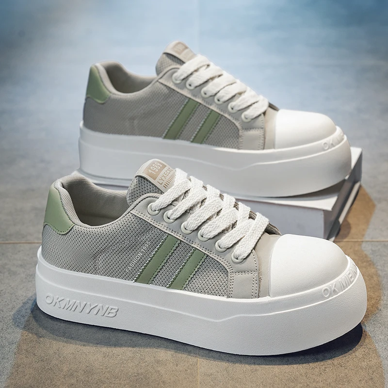 Fashion Comfortable Outdoor Anti skid Shoes 2026 Autumn New Men's Casual Shoes Four Seasons Light Breathable Mans Board Footwear