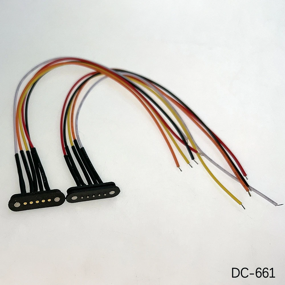 1 Paar 2A DC Magnetischer Pogo-Pin-Stecker 2-Pin 3 4 5P Pogopin Stecker Buchse Abstand 2,8mm 2,5mm Federbelasteter DC-Stromanschluss DC-Stecker – Detail 16
