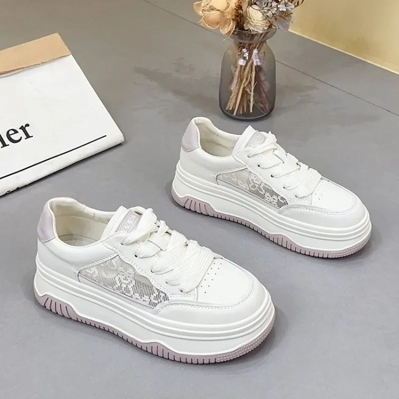 

Woman Footwear Summer Mesh Breathable Shoes for Women New Arrival 2025 Walking On Offer Comfortable and Elegant Vulcanized Shoe