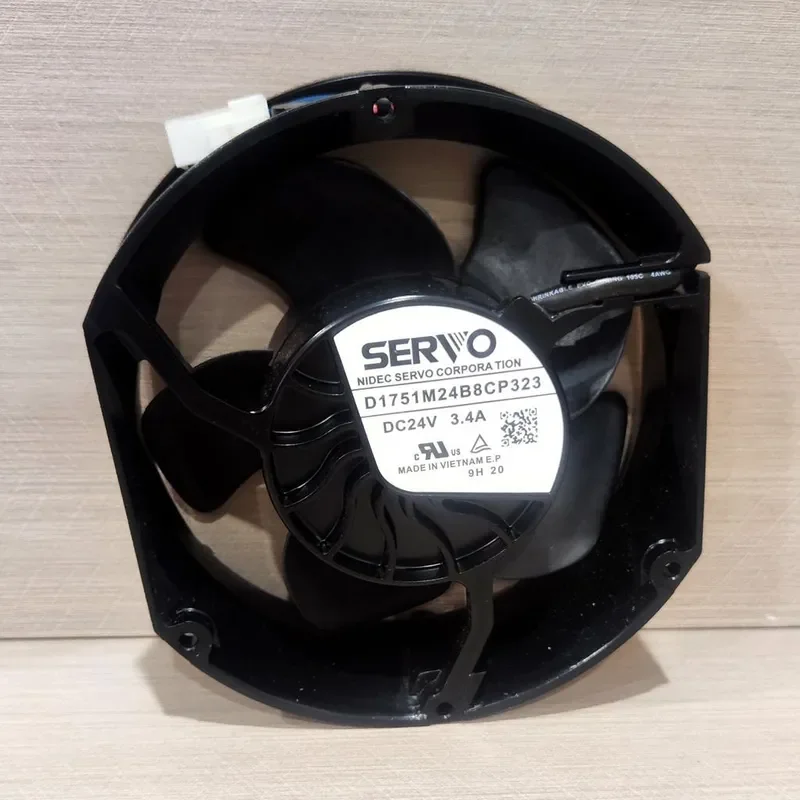 Original Genuine D1751M24B8CP323 DC24V 3.4A 4-Pin Cable Aluminum Frame Server Fan for Servers