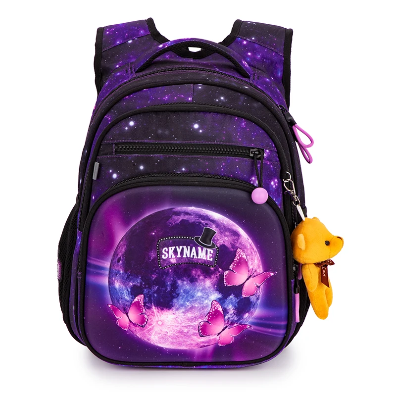 New School Bag for Girls Children Orthopedic Backpack Kids Cartoon Unicorn Waterproof School Backpacks Primary 1-3-4 Grade