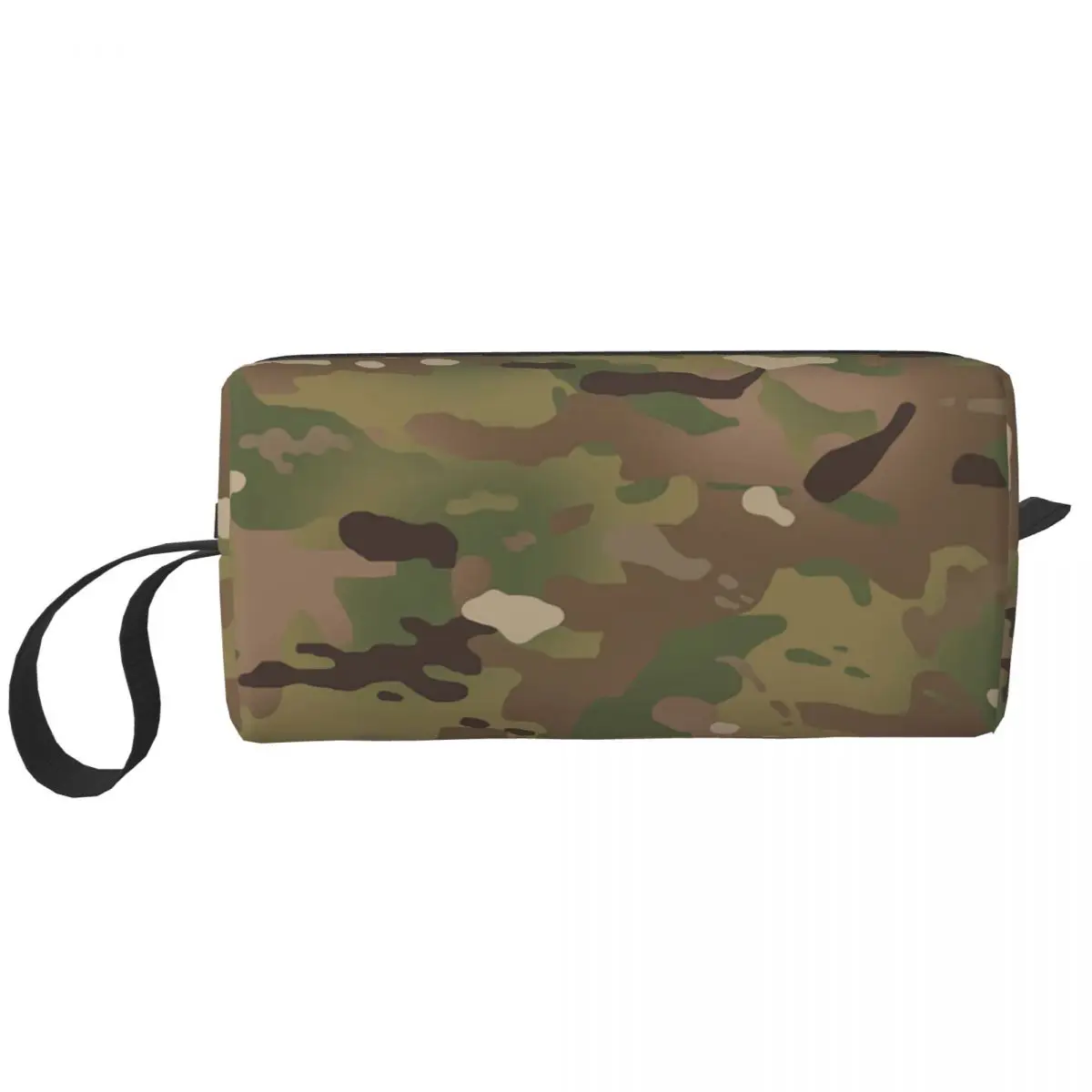 Bolsa de cosméticos militar de camuflaje para mujer, estuche de maquillaje de gran capacidad, bolsas de aseo de almacenamiento de belleza, moda