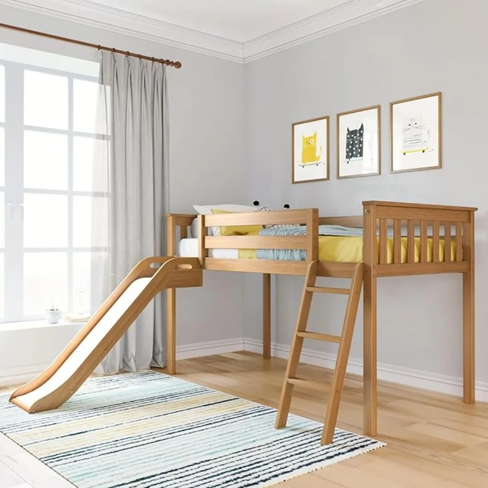 

Bed Bases,win Bed Frame for Kids with Stairs,Bed Bases