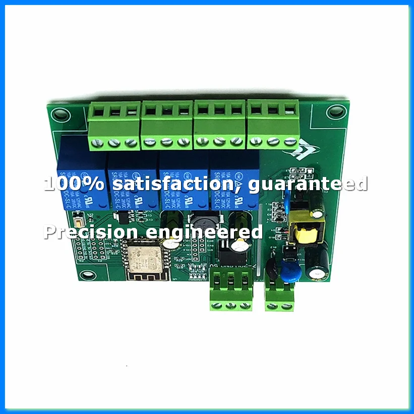 4 Channel ESP8266 Wireless WIFI Relay Module ESP-12F Development Board AC90-250V/DC7-30V/5V E- APP Remote Control-A69M