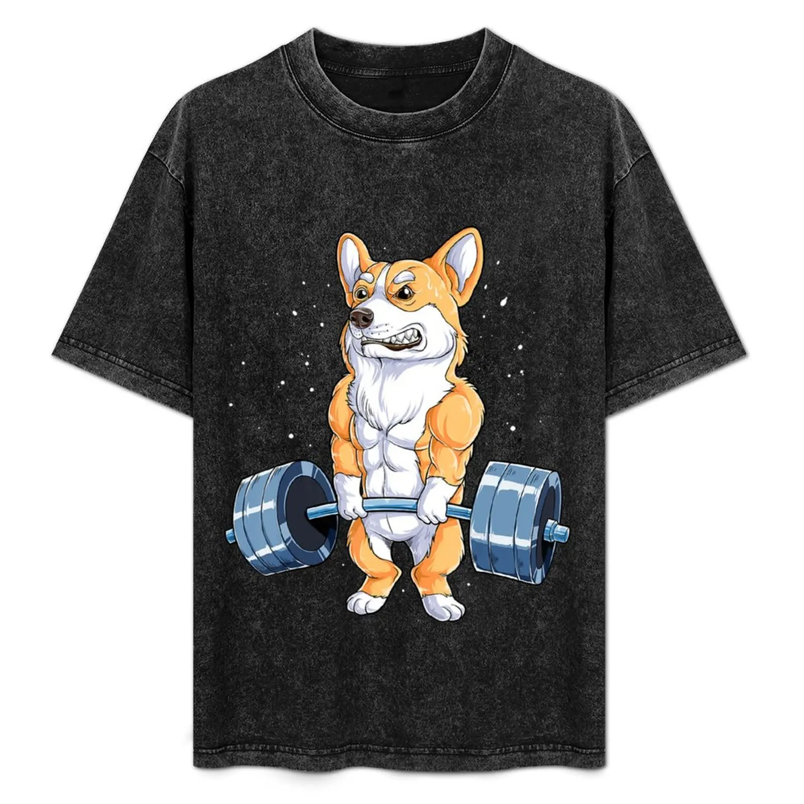 

Corgi Weightlifting Funny Deadlift Fitness Gym Workout T-Shirt plus size clothes cute clothes mens t shirts top quality