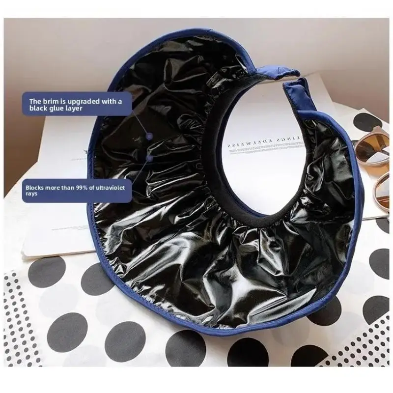 UPF50+ Sonnenblende, doppelt verwendbar, Sonnenschutz für das ganze Gesicht, faltbares Stirnband für Strand, Wandern, Outdoor, Sommerhüte für Damen – Detail 10