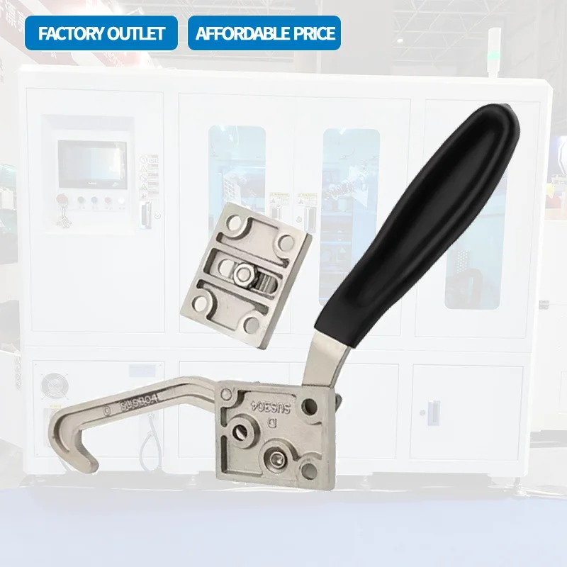 304 Stainless Steel Door Lock Oven Equipment High And Low Temperature Box Door Lock Forced Fastening Door Handle Lock