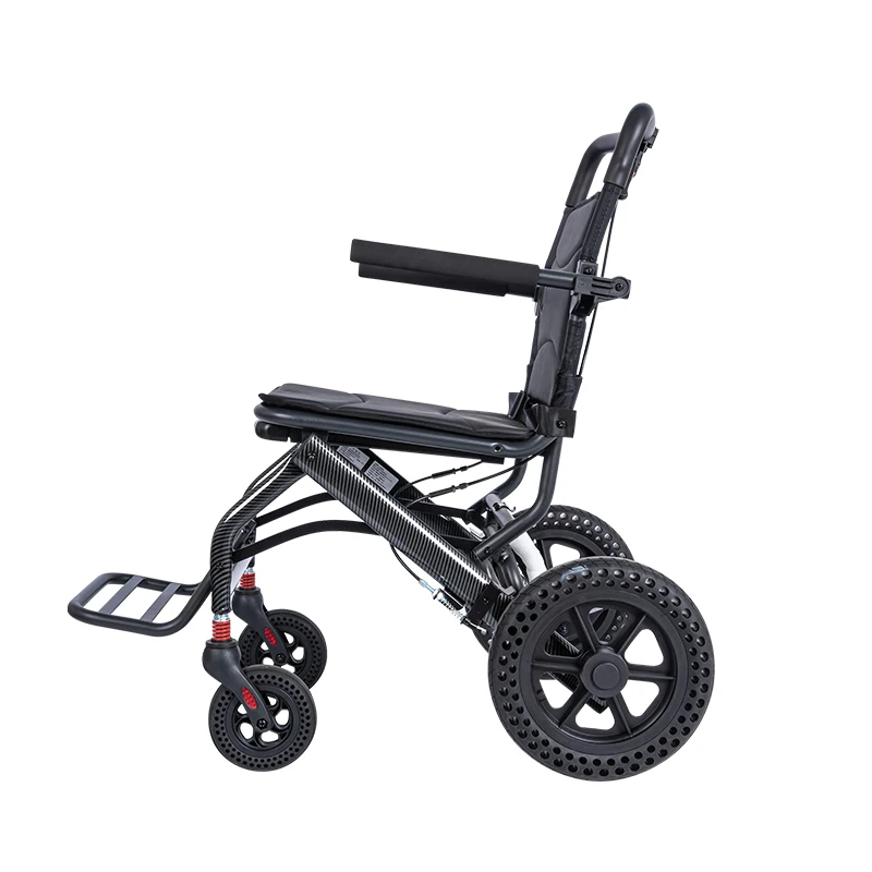 Super Light 10kg Foldable Portable Electric Wheelchair With Manual Draw-bar Can Accept OEM/ODM
