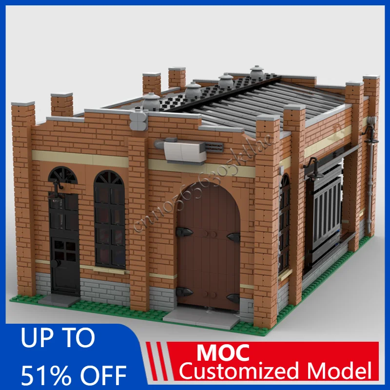 

2335 PCS MOC Creative City Street View Modular Warehouse Model Architecture Building Block Diy Kids Assembly Bricks Toys Gifts