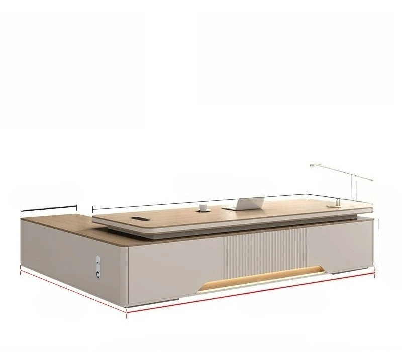 

Большой стол руководителя, стол для начальника, элитный офис в стиле лайт-люкс, комплект из стола и кресла в стиле лайт-люкс