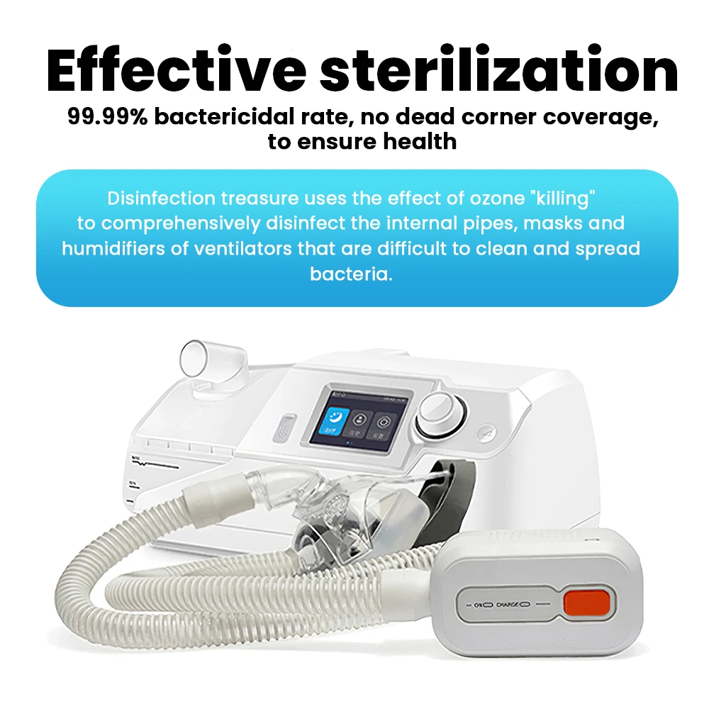Limpiador CPAP XD100, respirador para dormir, ventilador, purificador de aire, máquina de desinfección de aire con ozono, ayuda para dormir, desinfección de respiración