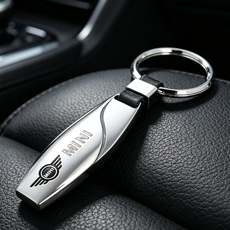 Car Key Chains Key Ring Pendant Holder Sticker for MINI Cooper R50 R52 R53 R55 R56 R57 R58 R60 F54 F55 F56 F60 Accessories