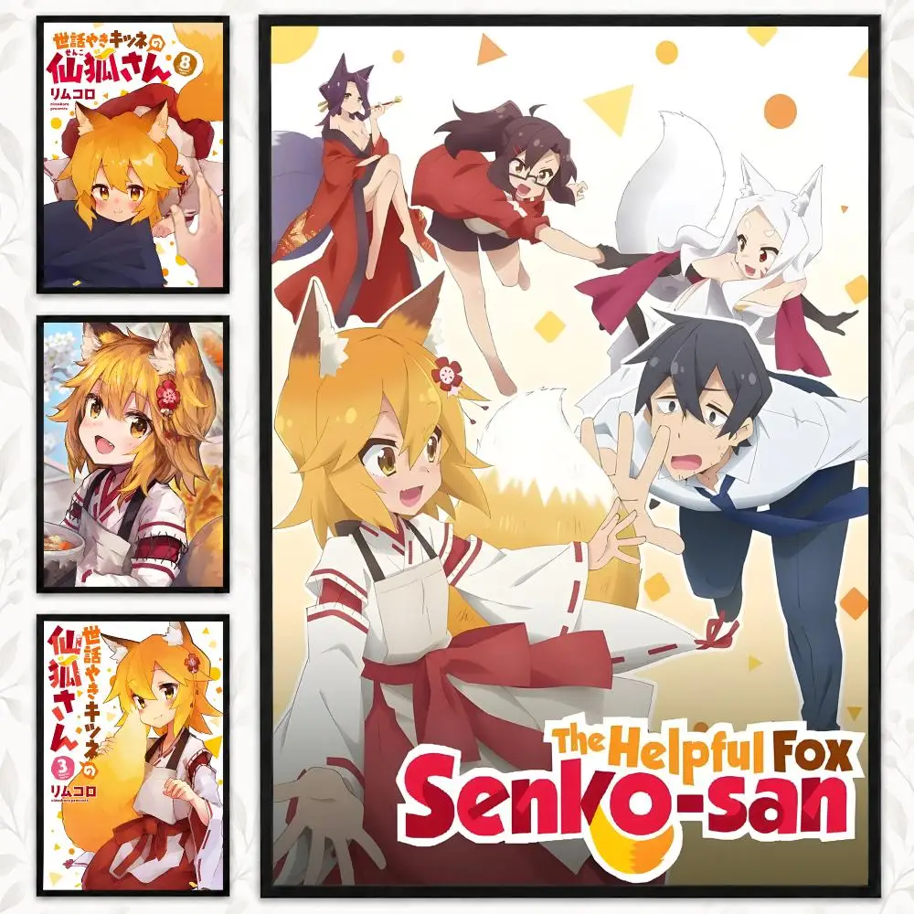 The Helpful Fox Senko san Cute Anime Fantasy Art 90s Poster Aesthetic Art Print for Bedroom & Living Room Decor, Unframed