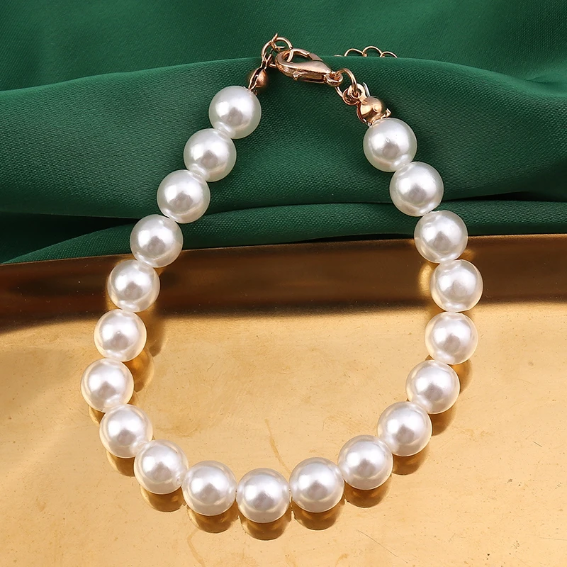 Aihua 4/6/8/10/14mm Koreanische Elegante Perle Perlen Armband für Frauen Trend Imitation perle Armband Hochzeit Schmuck Geschenke – Detail 12