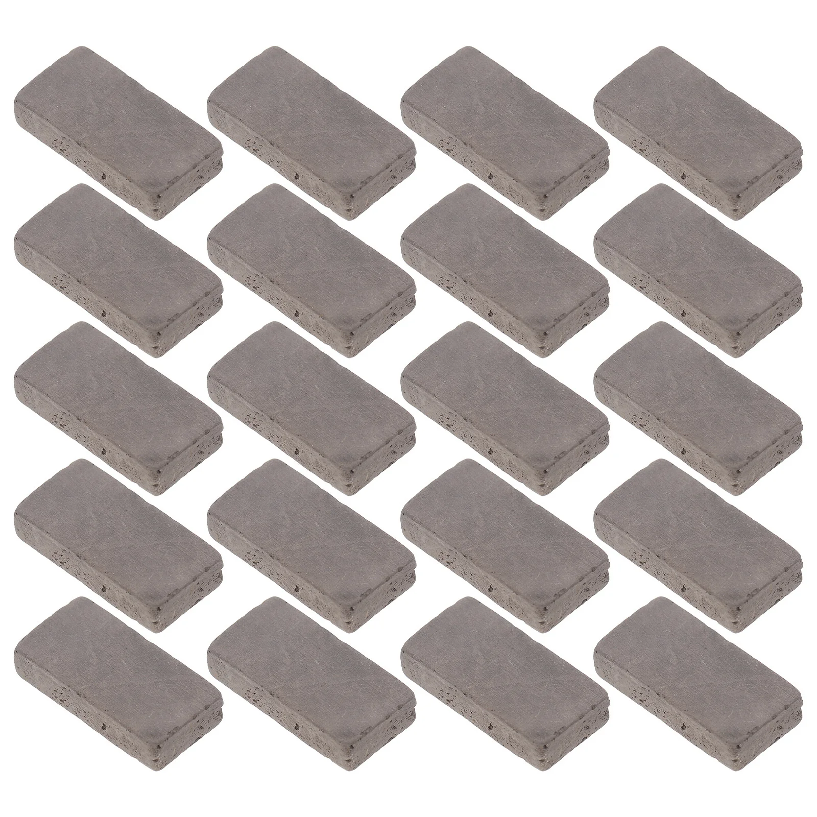 

40pcs Mini Grey Tiny Clay Bricks For Landscaping Realistic Fake Brick Wall Dollhouse Miniature Bricks For Crafts Pet Habitat