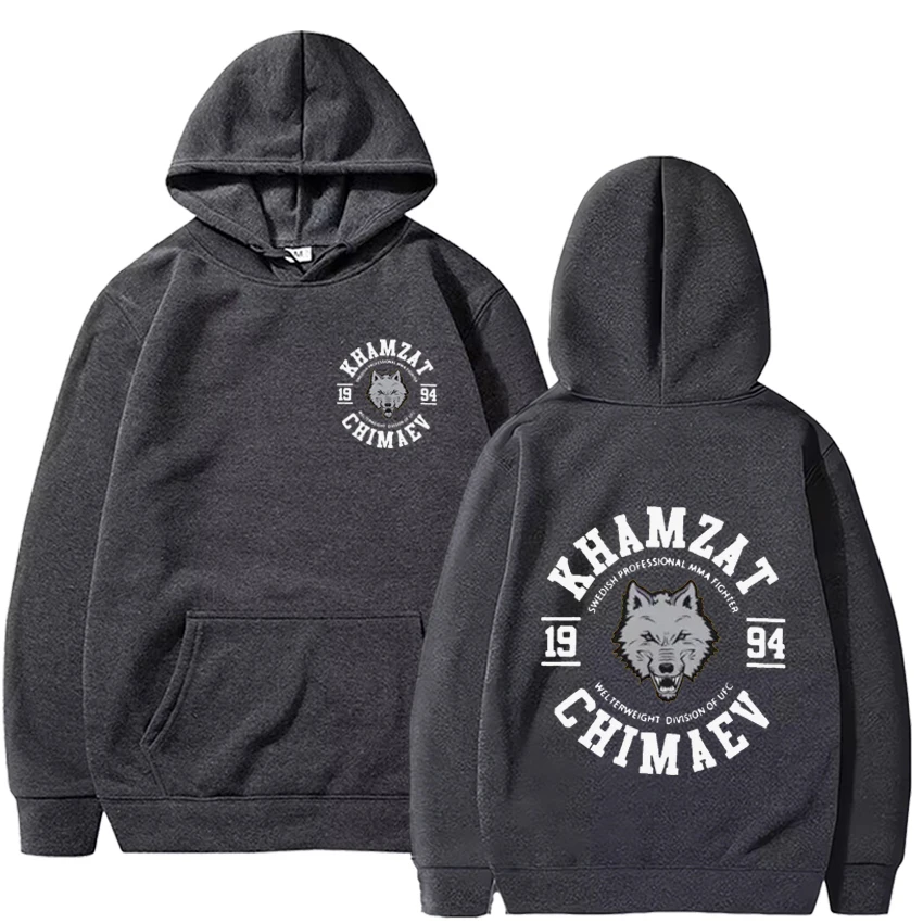 Khamzat Chimaev Fighterพิมพ์Hoodies Streetwearผู้ชายผู้หญิงเสื้อผ้าแฟชั่นเสื้อขนแกะแขนยาวPullovers Hoodie Y2K