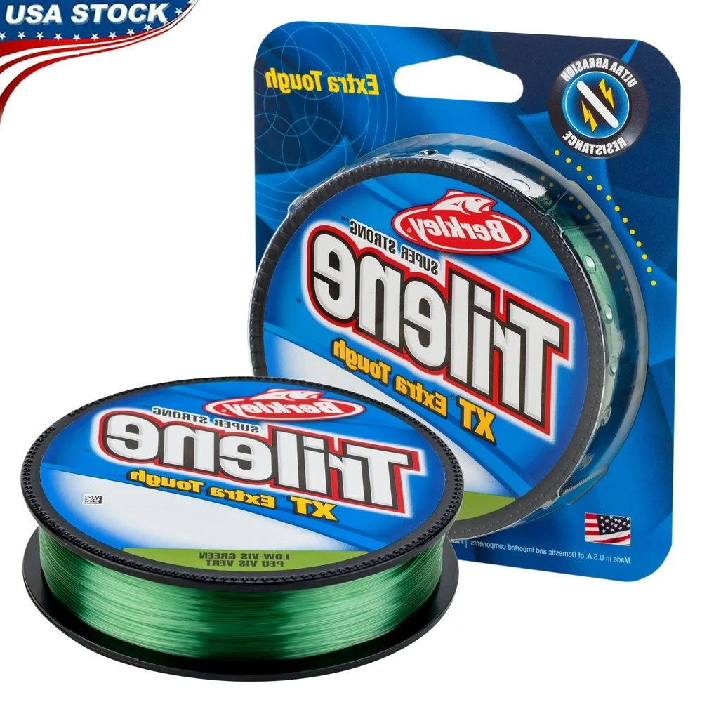 

Trilene XT Monofilament Fishing Line 4lb Test 330yd Low-Vis Green Ultra Durable Flexible Abrasion Resistant Fishing Tackle