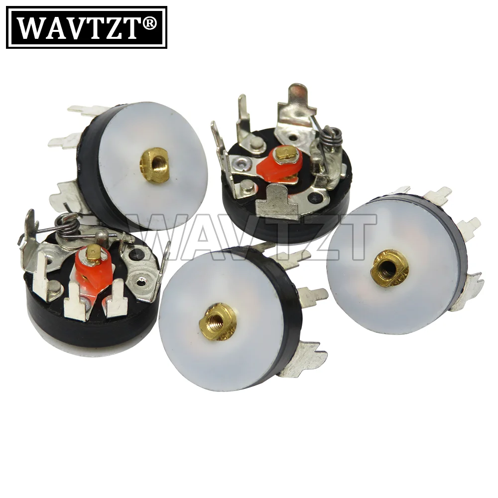 5PCS Straight Angle Radio Potentiometer RV12MM B103 B10K B503 B50K ower Amplifier Volume Potentiometer With Switch 12mm