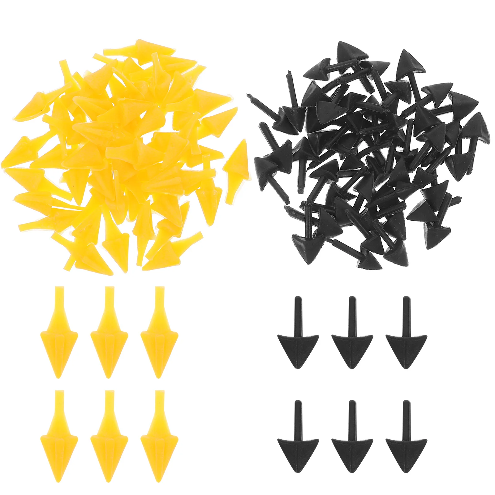 100 Stuks Plastic Dier Mond Inserts Vogelsnavel Accessoires DIY Eend Snavel Crafting Supplies Chick Mond Decoraties voor Creatieve