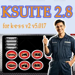2025 Bestest For KE-SS 2.80 software EU V5.017 OBD2 V2 Car Truck ECU Chip Tuning Kit 5.017 kess Auto Programmer Tools Win10