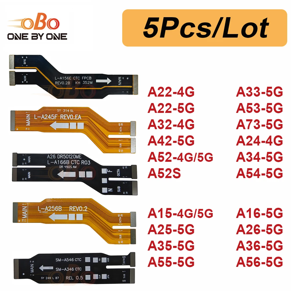 5pcs For Samsung A32 A42 A52S A33 A53 A34 A54 A15 A25 A35 A55 A16 A26 A36 A56 Main Board Motherboard Connector Ribbon Flex Cable