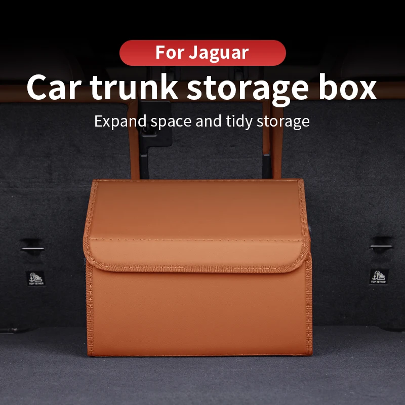 

For Jaguar F-PACE XEL XE XFL XF F-TYPE Car Storage Box Trunk Organizer Eco-Friendly Super Durable Storage Tool Auto Trunk Box