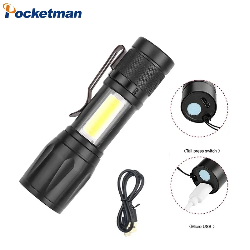 

Mini Zoom Strong Light Flashlight Outdoor Waterproof LED Light Torch Multifunctional Aluminium Alloy Powerful Flashlight