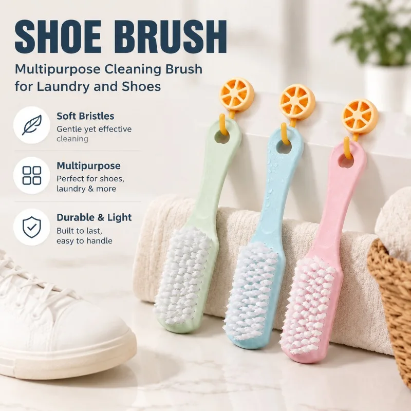 Multi Function Footwear Scrubber Powerful Sneaker Washer Gentle Fiber Plastic Cleansing Bristle Tool Garment Soft Trainer Stain