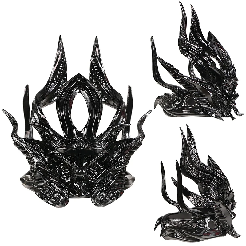 Couronne ancienne chinoise Hanfu, 4 couleurs, accessoires pour cheveux, déguisement d'empereur pour hommes, guerrier en résine, épéiste, couvre-chef de Cosplay