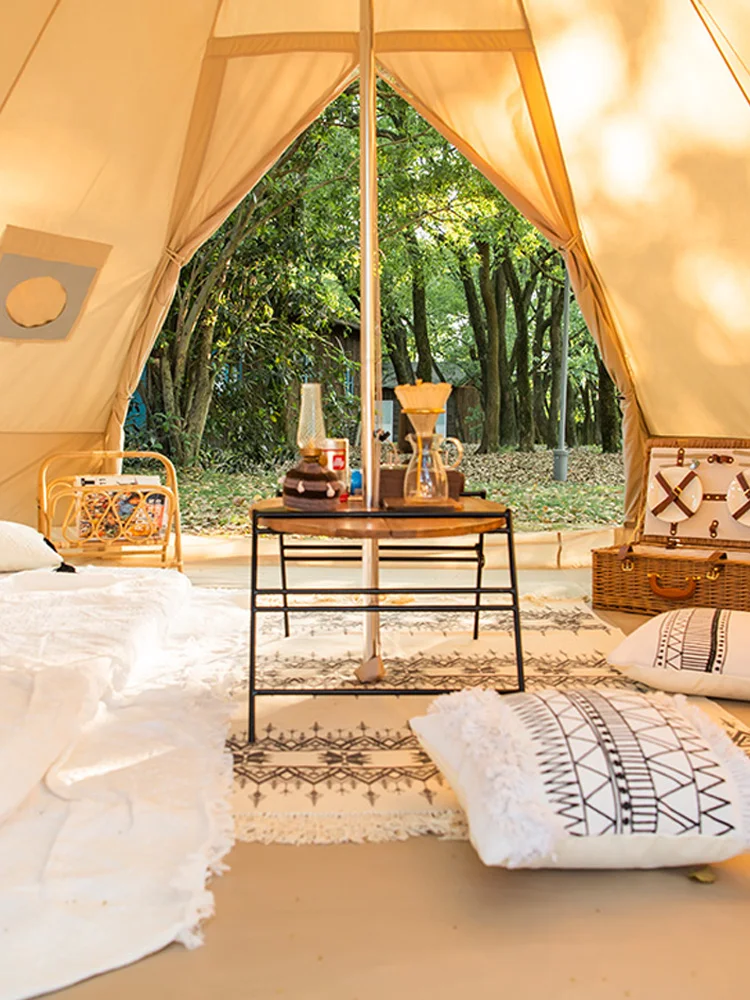 Piramide di cotone da campeggio indiana addensata per campeggio all'aperto - lunga 12,3