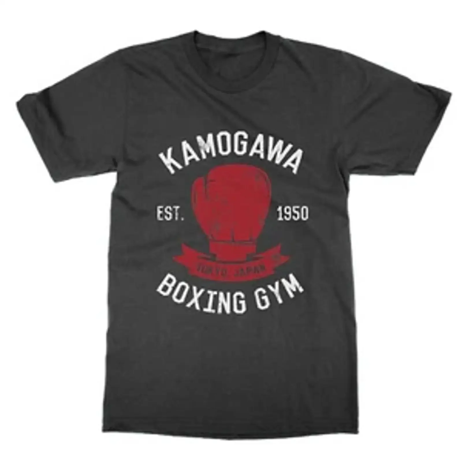 Kamogawa Boxing Gym T Shirt Anime  vintage Washed Soft Comfortable Unisex Versatile fashion Slightly Top For Everyday Wear