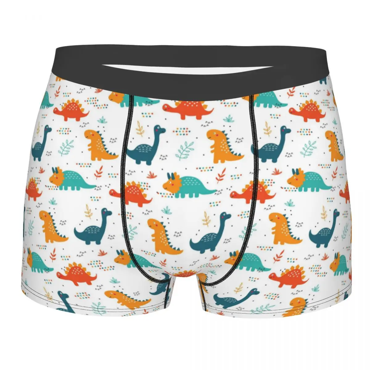 

Custom Dinosaurs Cute Kids Pattern Underwear Men Stretch Boxer Briefs Shorts Panties Soft Underpants For Homme