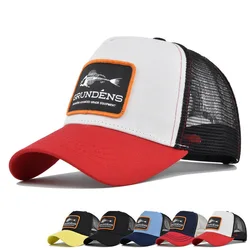 Moda Fish Bone ricamo berretti da Baseball uomo donna Snapback cappelli da pesca maglia cappello da sole primavera autunno Outdoor Hip Hop berretto aderente