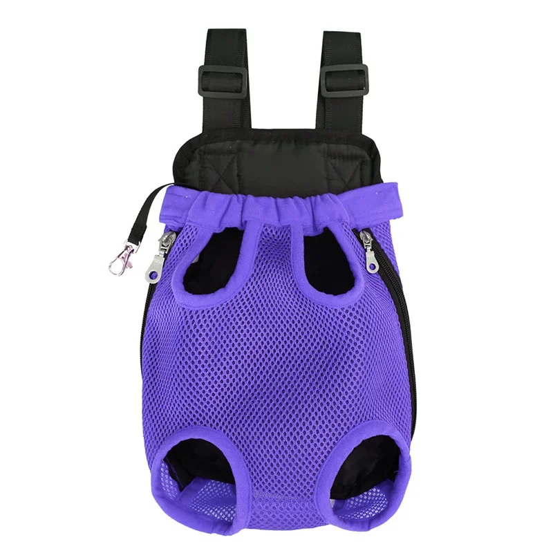 1×Haustier-Tragetasche Rucksack für Hunde und Katzen, Frontträger mit Beinauslass-Design, atmungsaktives Netzgewebe, verstellbare, freihändige Tasche für kleine Hunde und Katzen auf Reisen – Detail 5