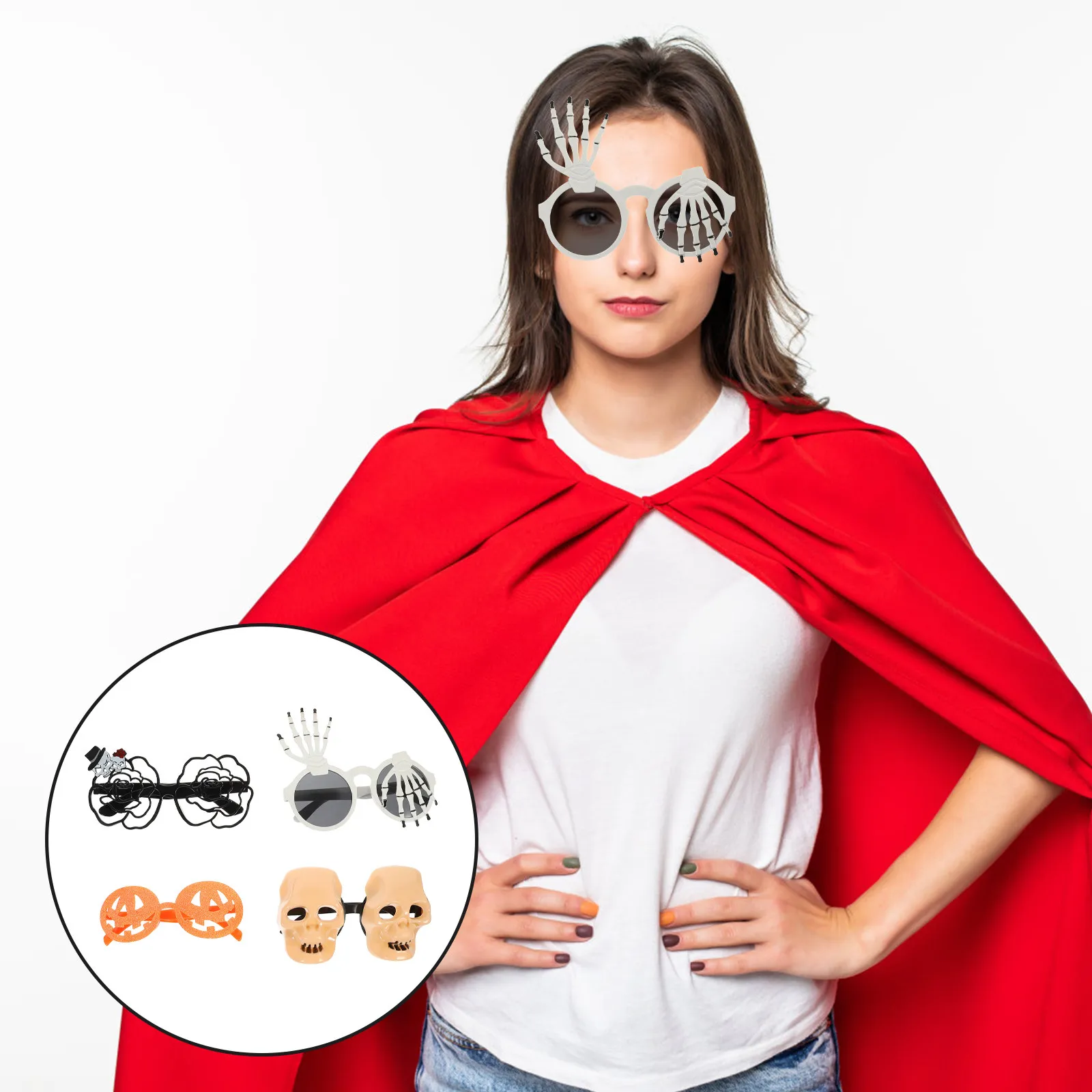 

4Pcs Funny Poop Glasses Party Eyeglasses Photo Prop Festival Costume Eyewares Halloween Decorative Glasses Funny Sunglasses