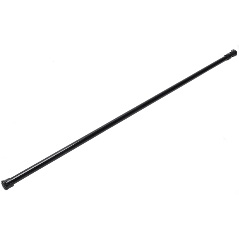 5X wysuwany teleskopowy sprężynowy netto Voile Tension karnisz pręty słupowe, 70-120Cm, czarny