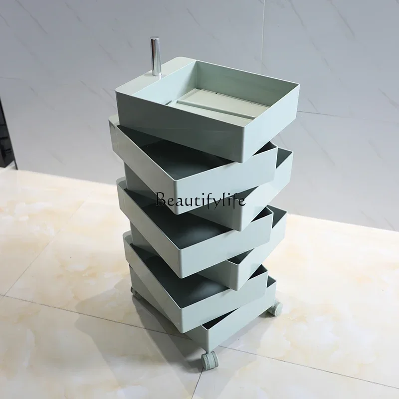 Hair Salon Trolley Locker Storage Rack Storage Cabinet for Hair Salon