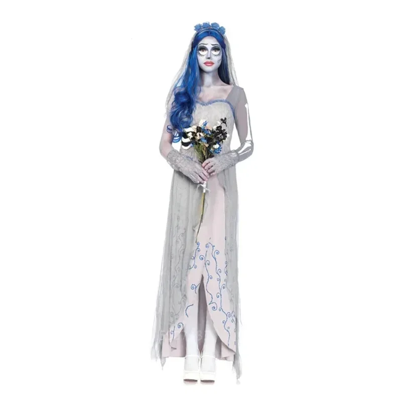 Costumi da diavolo cosplay in maschera femminile Costumi da diavolo Fantasma cadavere Abiti da sposa Abiti da donna spaventosi da vampiro strega