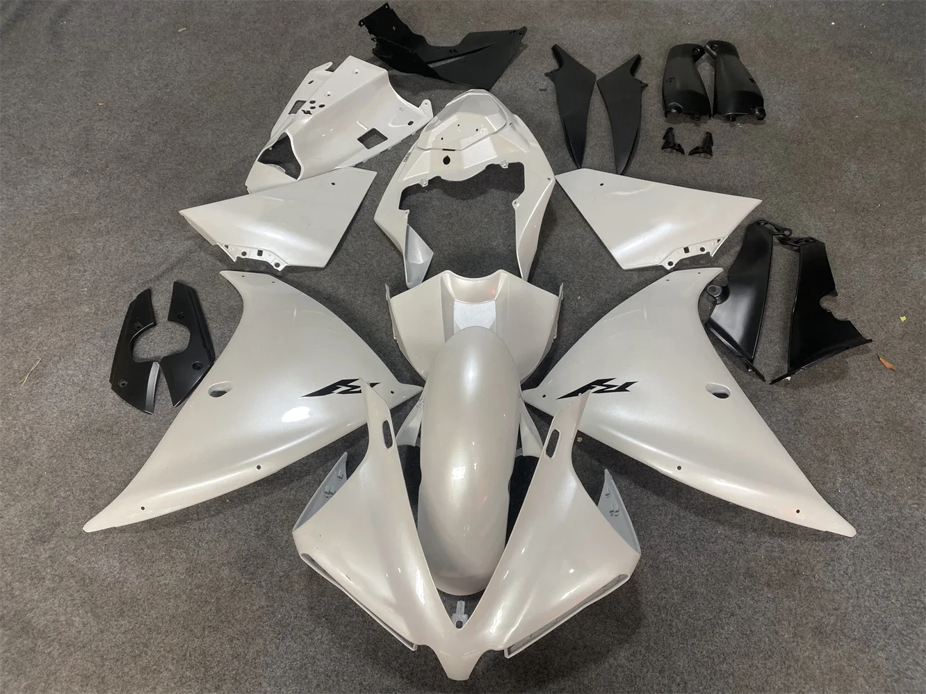 Full Body Kits for YZFR1 2010 YZF R1 Abs Fairing 2009 2010 2011 2012 2013 2014 YZF R1 Fairings 2009 - 2011 Pearly white