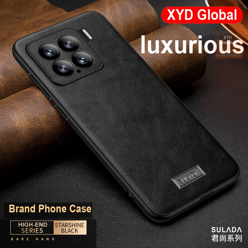 

High end Brand For Xiaomi 15 Pro Case Genuine Leather Phone Back Case For Xiaomi 15 Pro Mi Mi15 Cover Bumper Shell Luxury Skin
