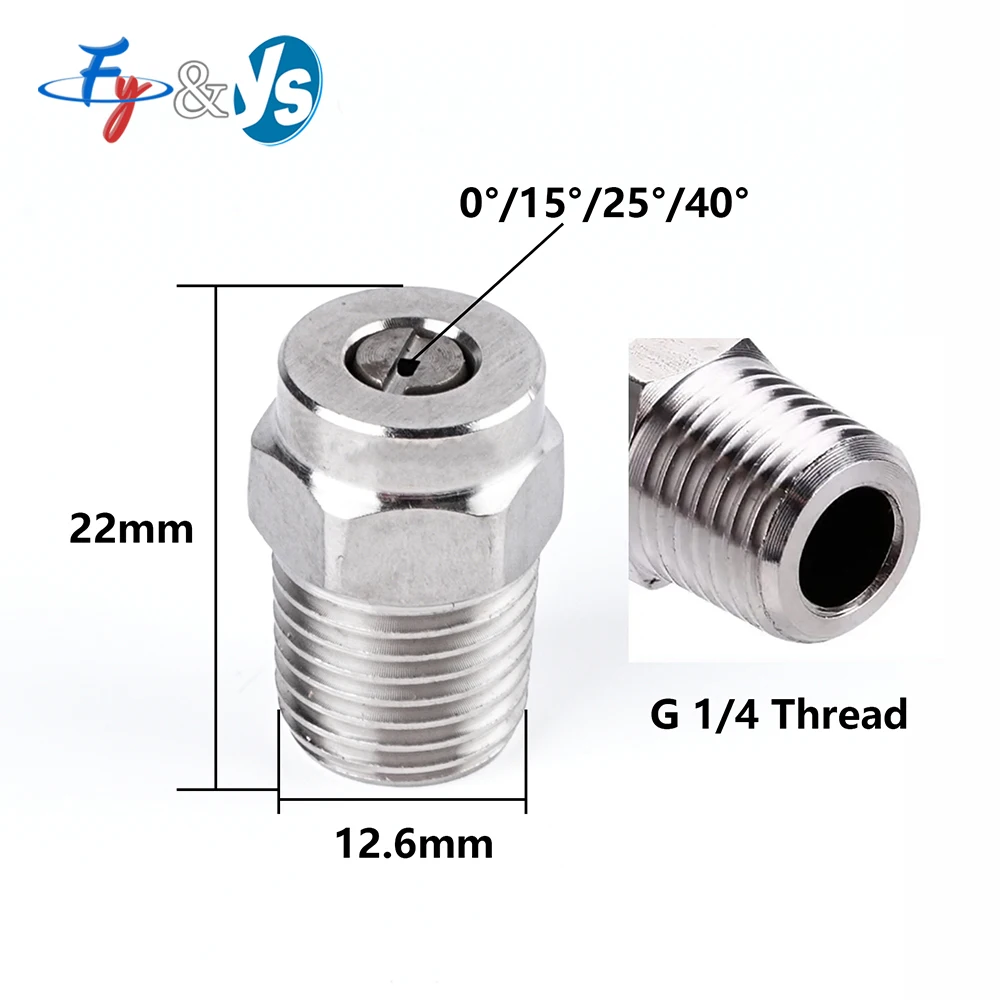 

Universal Screw Type Spray Nozzle Tip Thread Core Embedded Fan-shaped Nozzle High-pressure Cleaning Machine Accessories