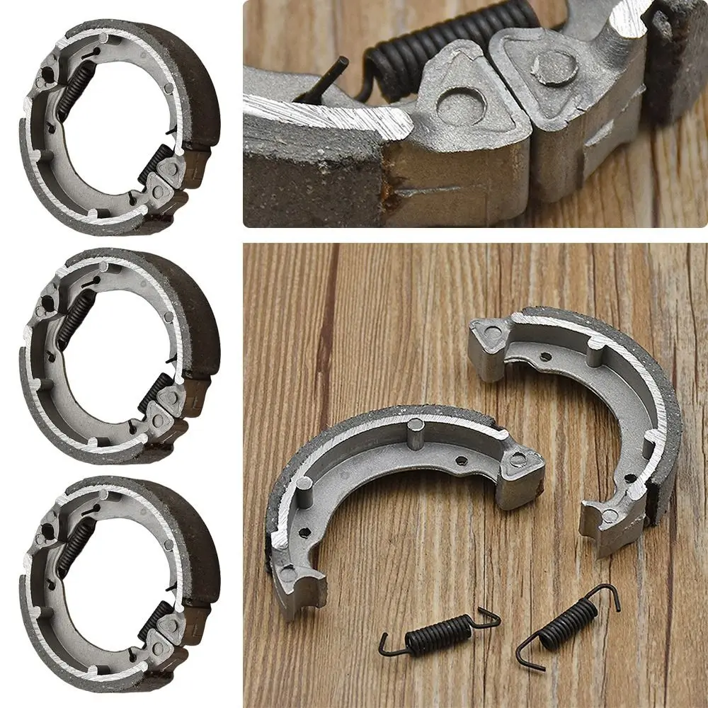 Moped Scooter 90mm 75mm Rear Drum Brake Pads Shoes Motorcycle Brake System Motorbike Brake Shoe Metal Spring TB50 AG5