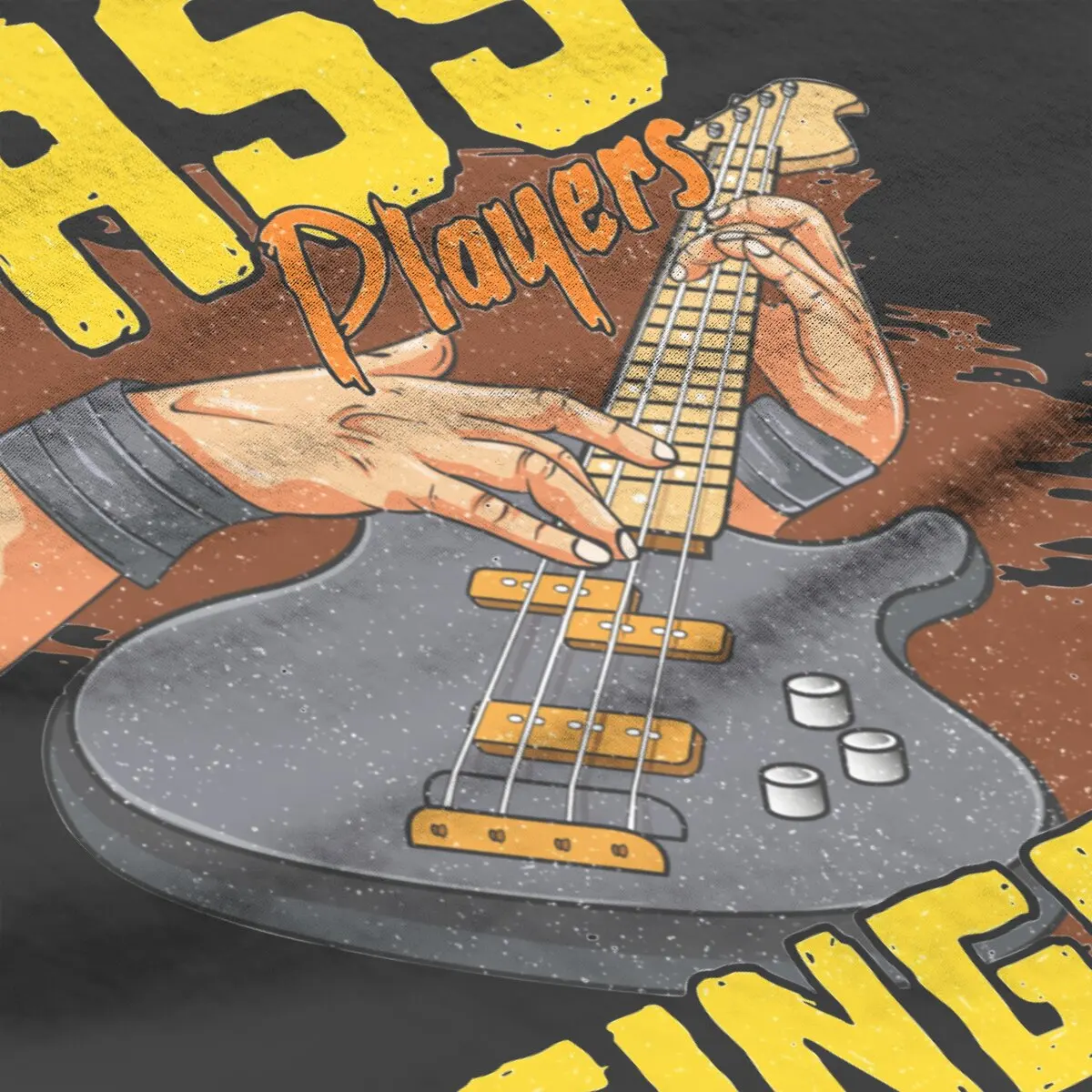 Bass Guitar Bass Players Finger Better Men T Shirt Humorous Active Rock Music Tees Short Sleeve T-Shirt Cotton Gift Clothes