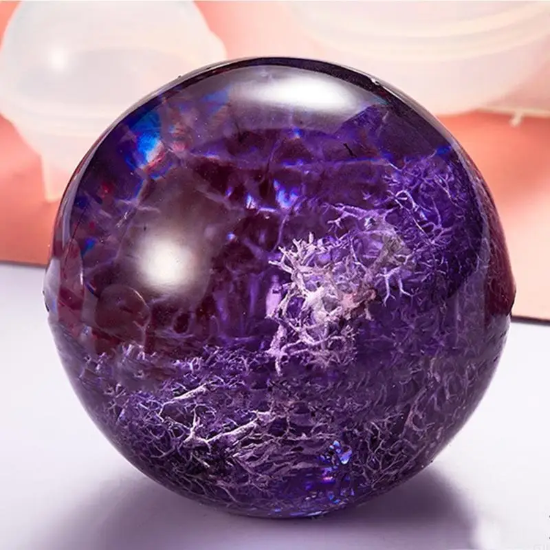 1 Set DIY Sphere Ball Silicone Mold for 3D Resin Craft Making DIY Jewelry Casting Soap Jewelry Making Casting