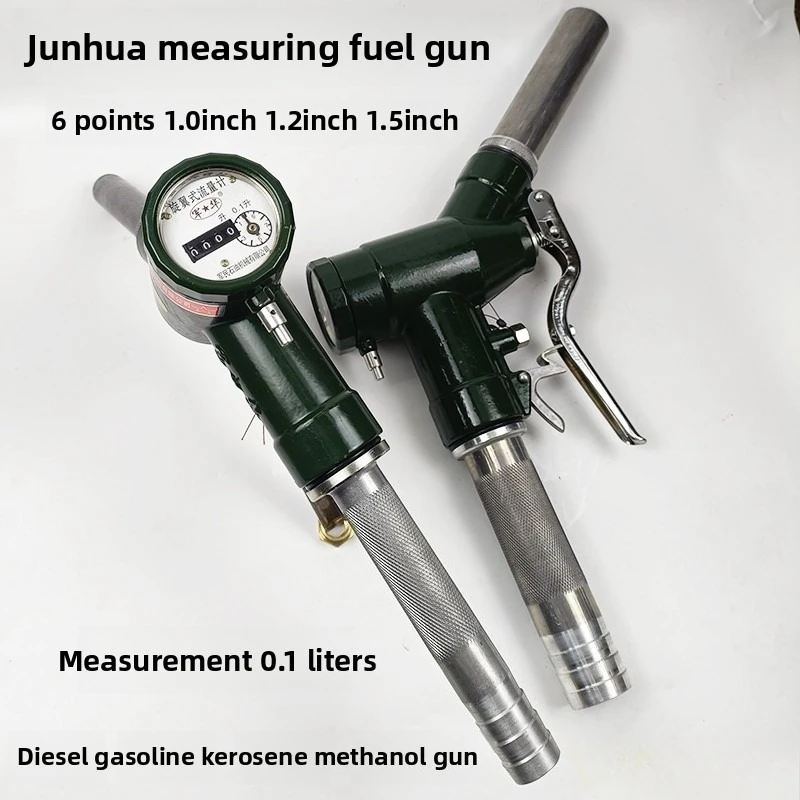 

Spiral Fuel Gun Diesel Gasoline Methanol Meter LJS-S Flowmeter, Metering 0.1 Liter 65139